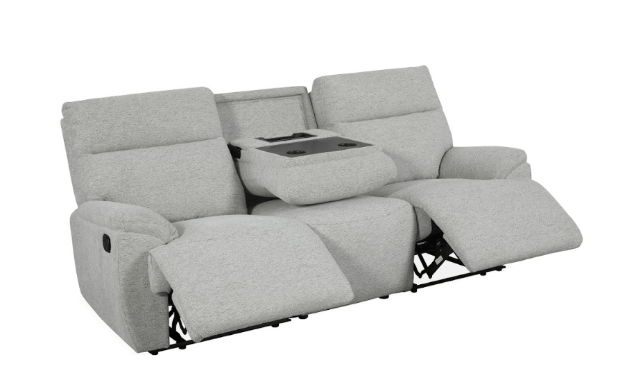 CozyLux Grey Motion Power Loveseat
