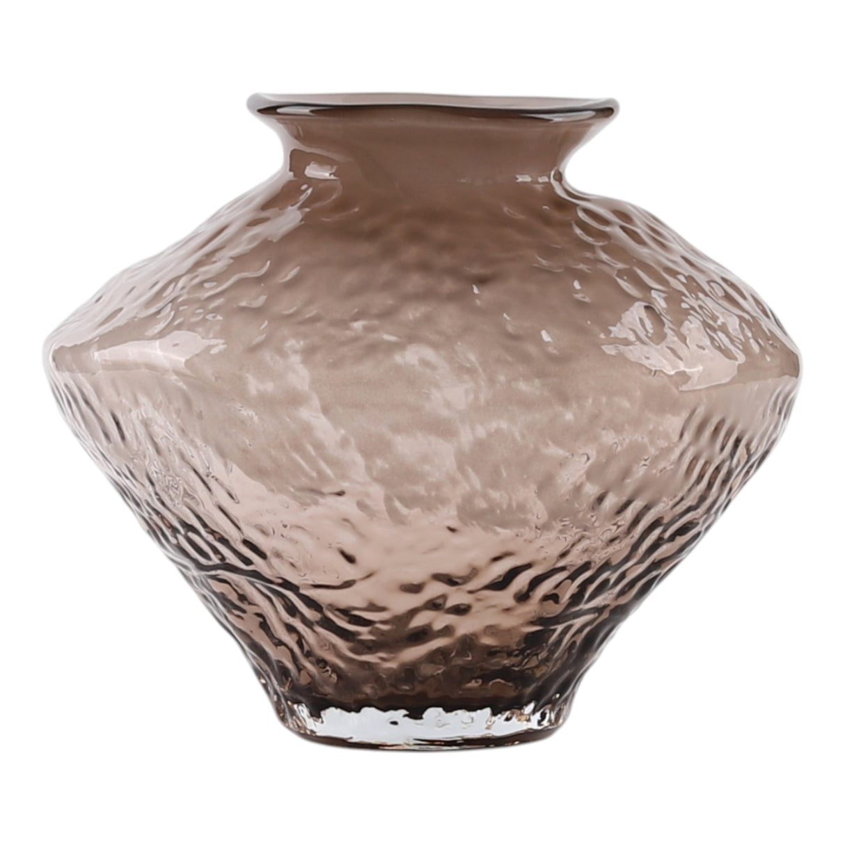 10" Tirzah Small Brown Glass Vase