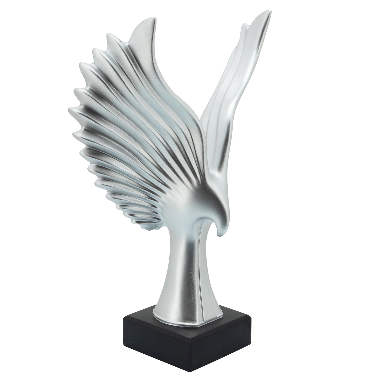 RESIN 20"H EAGLE TABLE ACCENT, SILVER