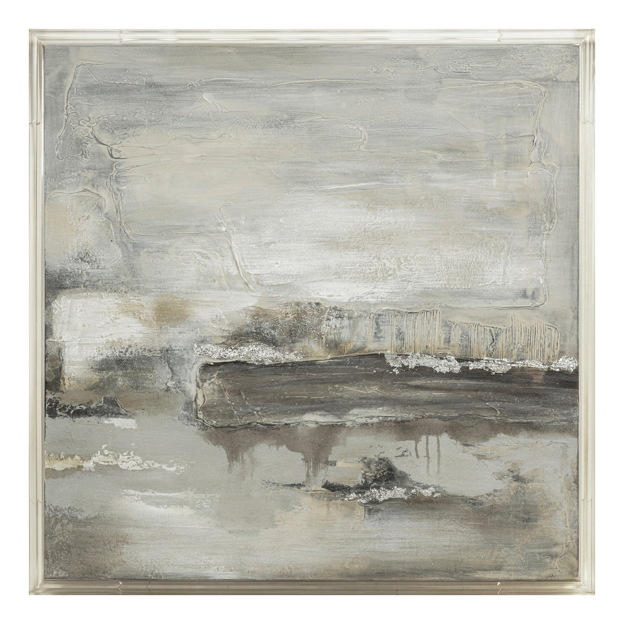 40X40 ALLERDALE ACRYLIC FRAME HANDPAINTED WALL ART