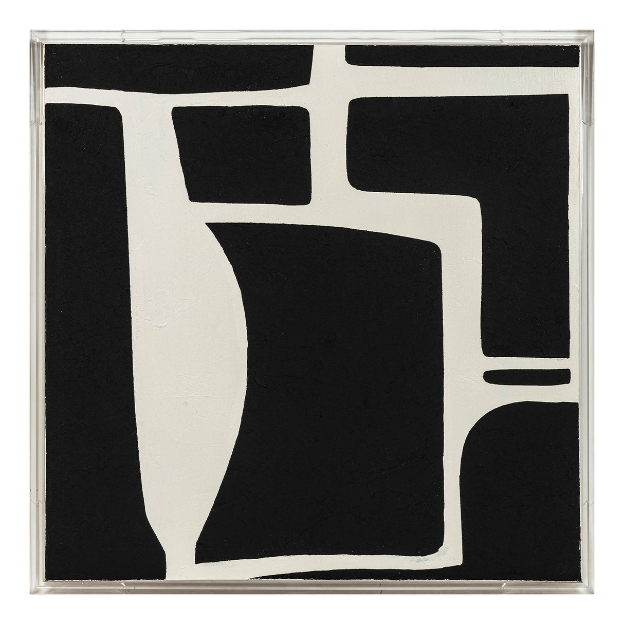 40X40 MERTON ACRYLIC FRAME HANDPAINTED WALL ART