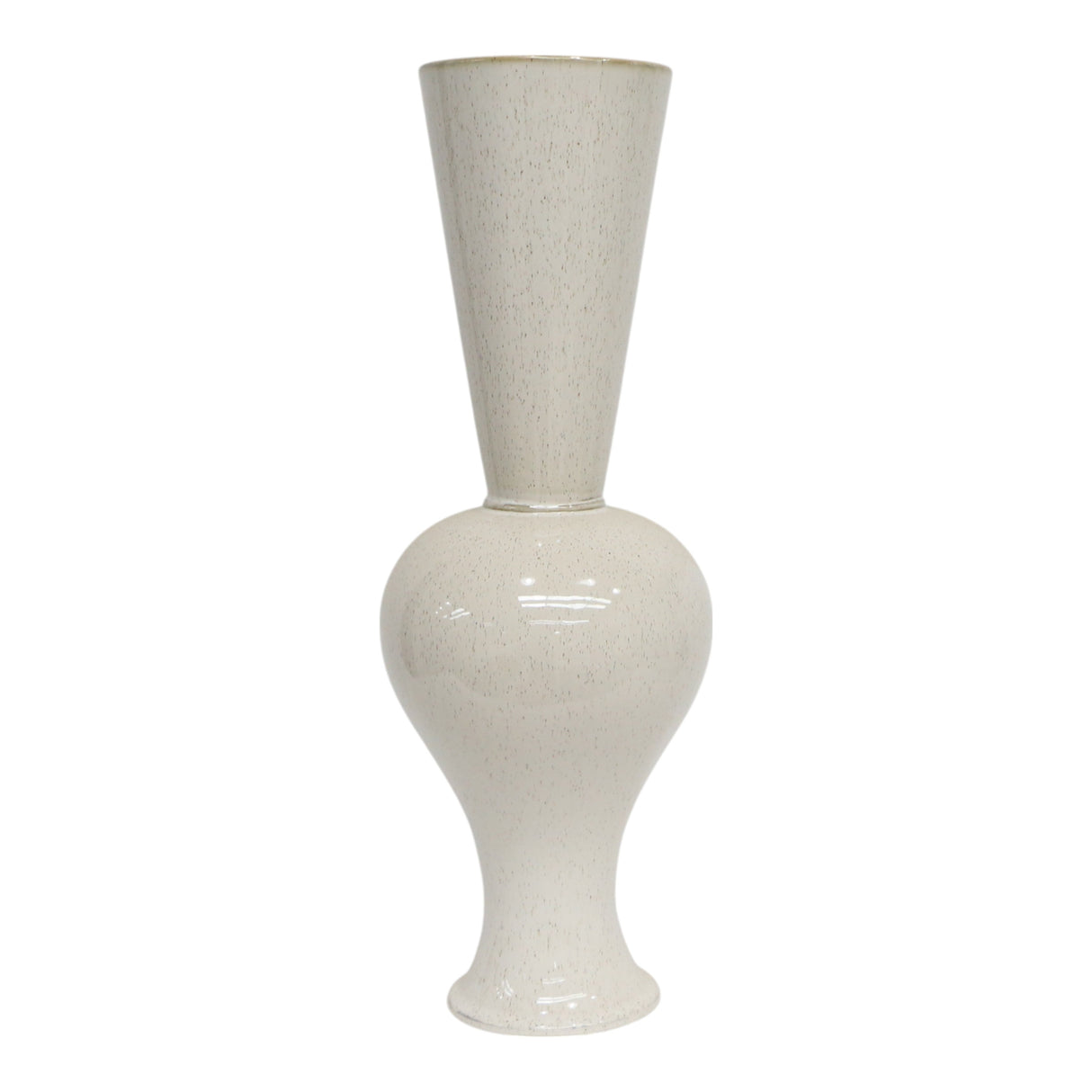 24" Gila Small Oversized Cream Vase