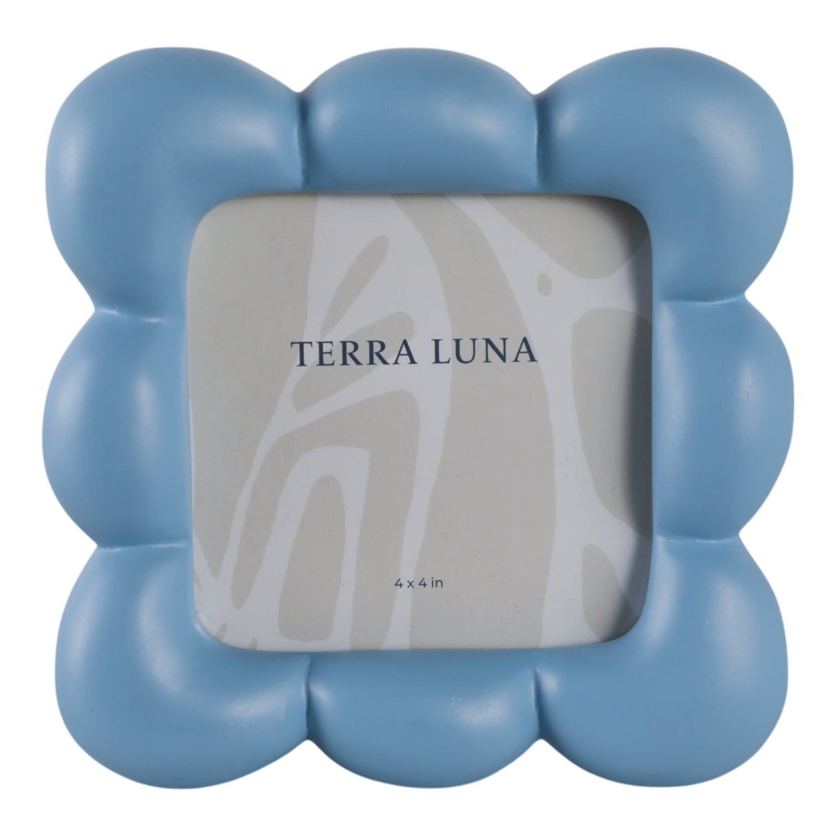 4x4" Puffy Squiggle Photo Frame, Blue