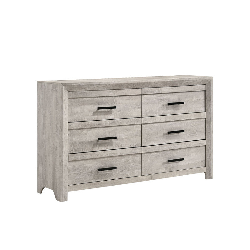 Eleanor 6-Drawer Dresser in White
