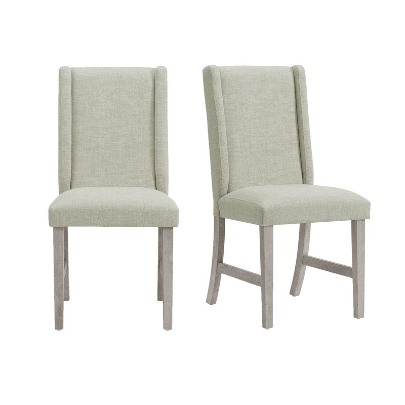 Eleanor Dining Side Chair with Heirloom Fabric in White (2 Per Carton)