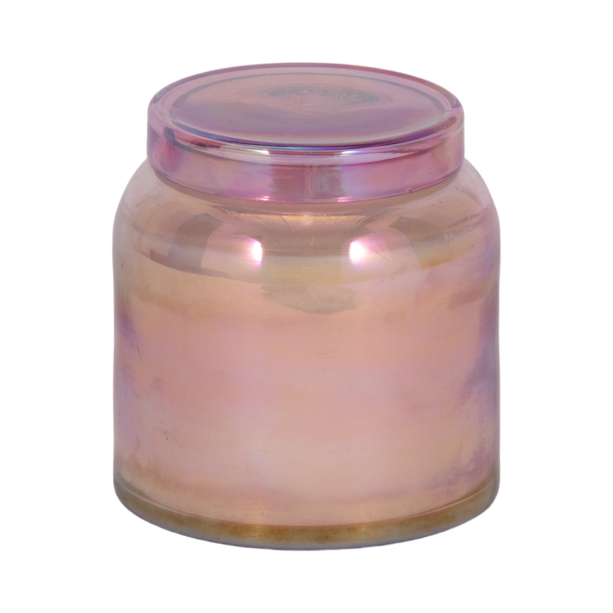 4" 21 Oz Jasmine Luster Lidded Candle, Pink