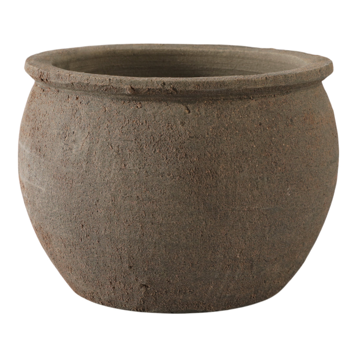 9x7" Traditional Pot Planter, Dark Brown