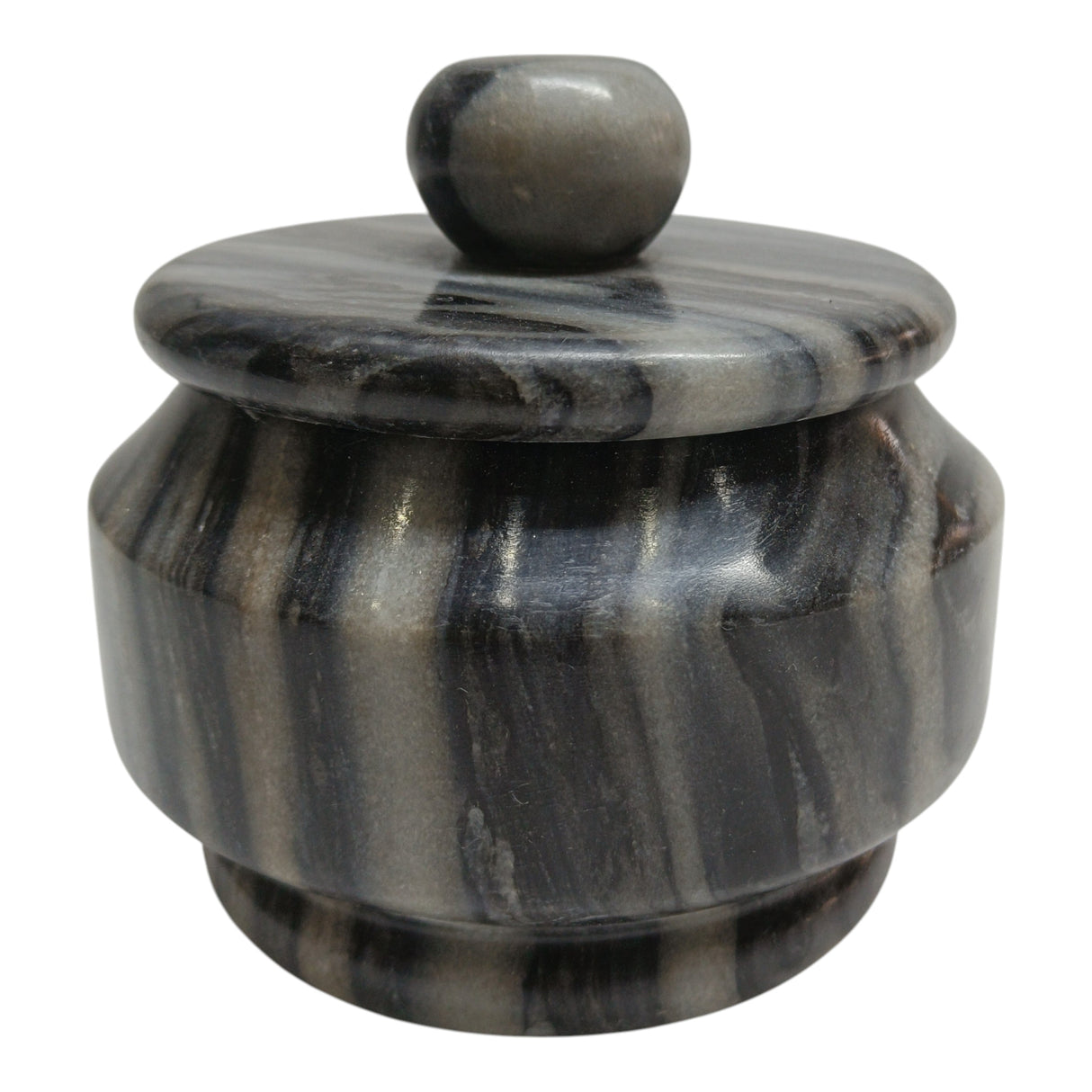 5" Rennalt Small Carved Marble Jar