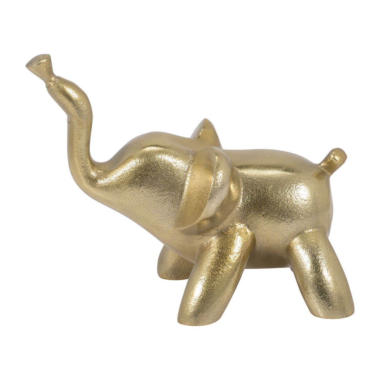 METAL, 6" DECORATIVE BALOON ELEPHANT. GOLD