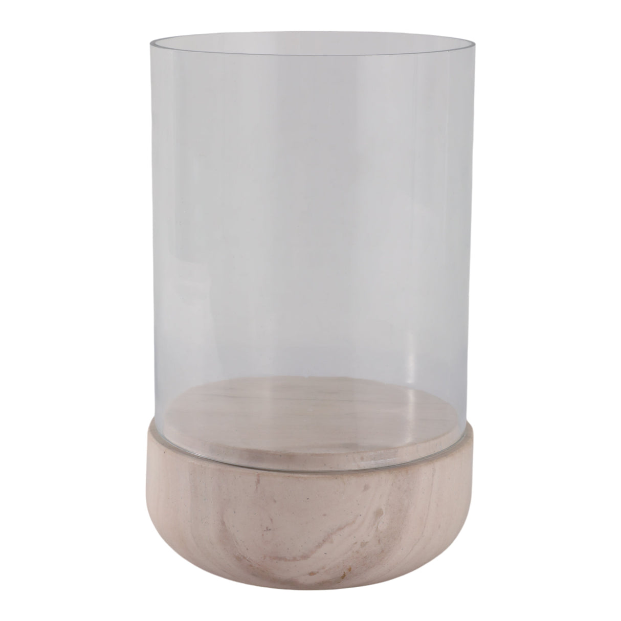 Bashan Medium Marble Candle Hurricane