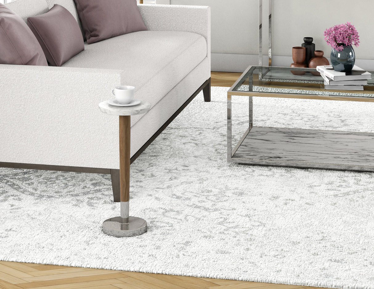 Warm Marble Accent Table