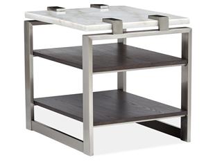 Metal Rectangular End Table KD