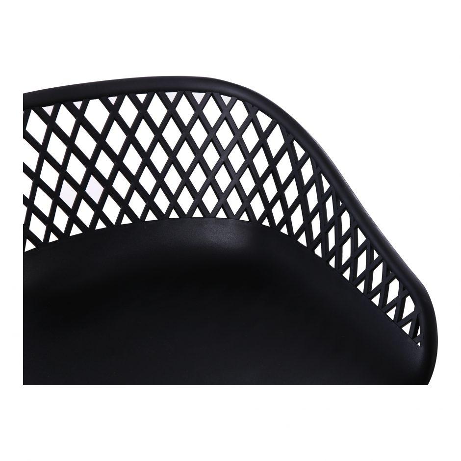 Piazza Outdoor Barstool Black-M2