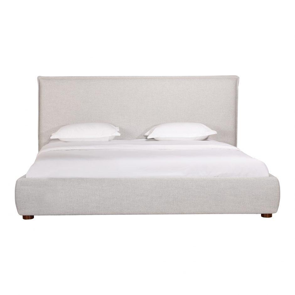 Luzon Queen Bed Light Grey