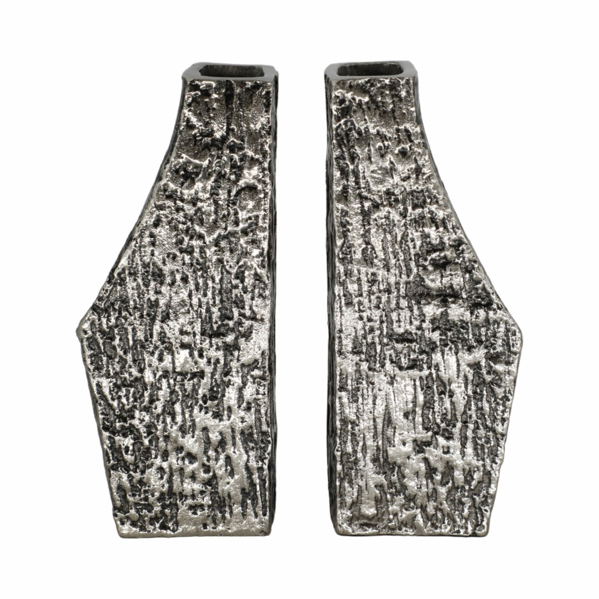 S/2 8" Whittier Metal Flower Vase Bookends