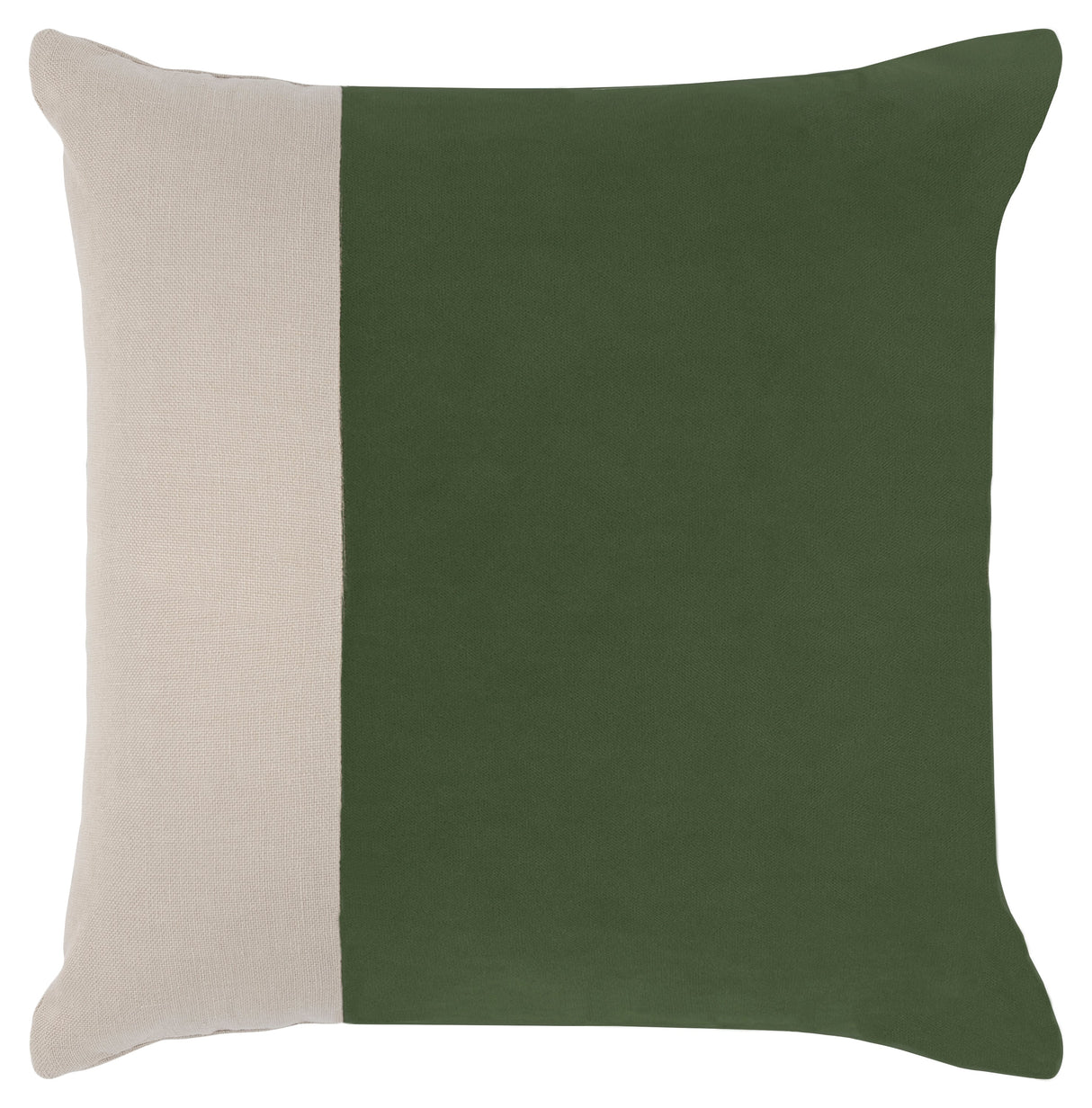Emerald Velvet Linen Throw Pillow - TP02-01-B