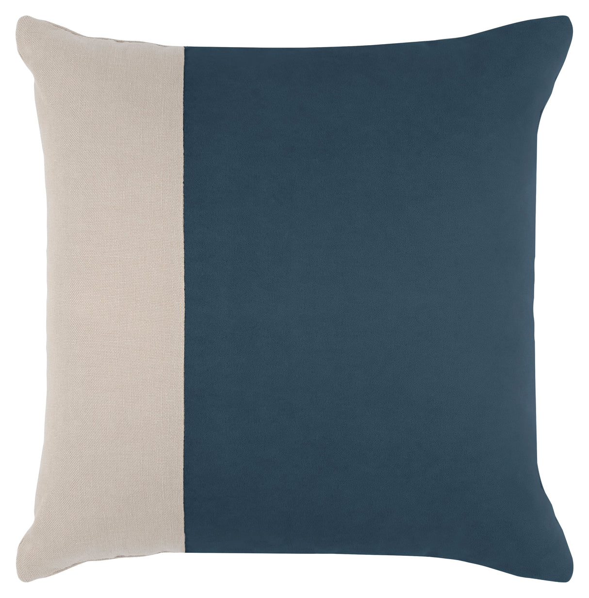 Denim Velvet Linen Throw Pillow - TP02-01-C