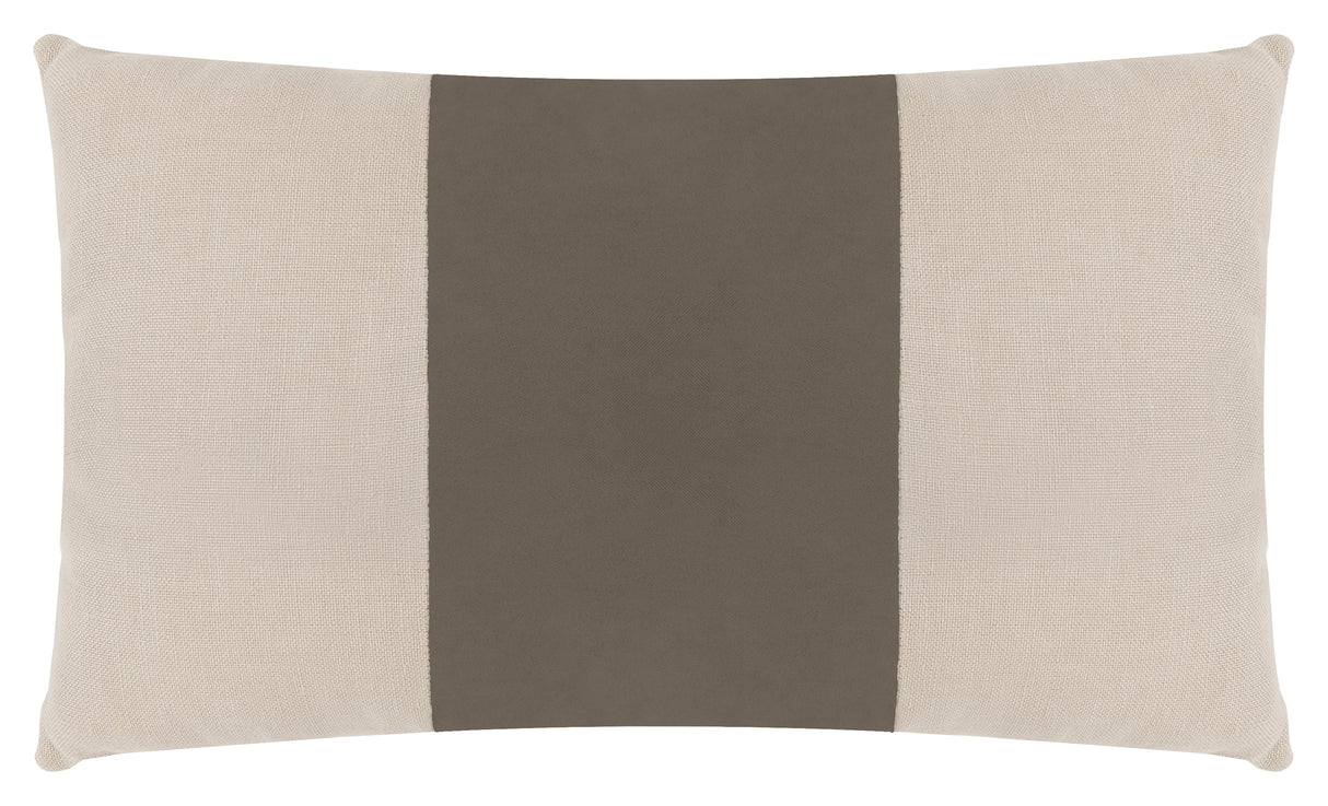 Mink Velvet Linen Kidney Pillow