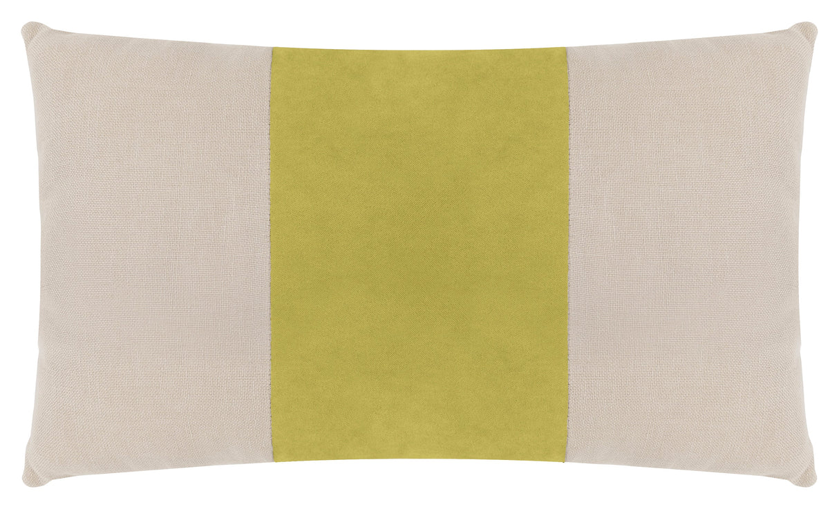 Quince Velvet Linen Kidney Pillow