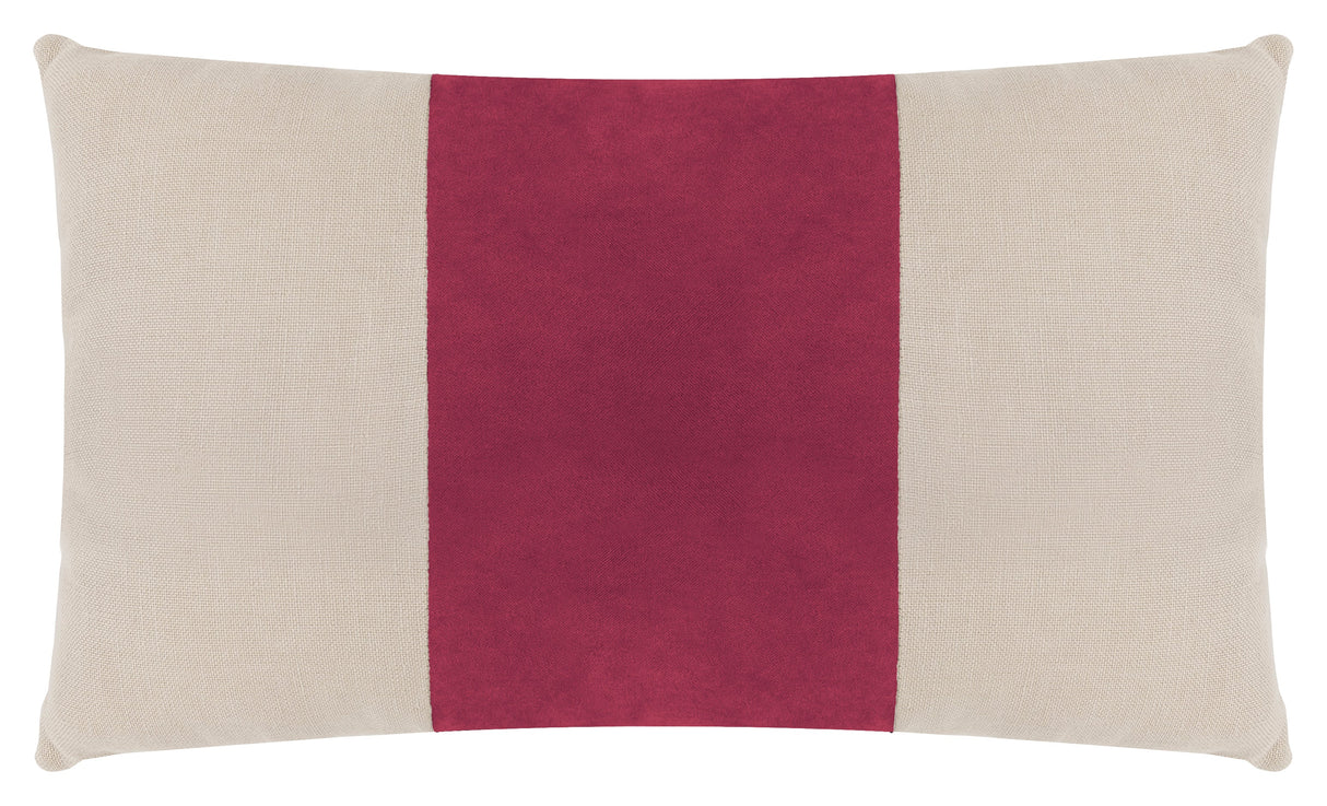 Blossom Velvet Linen Kidney Pillow