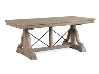 Wood Trestle Dining Table KD
