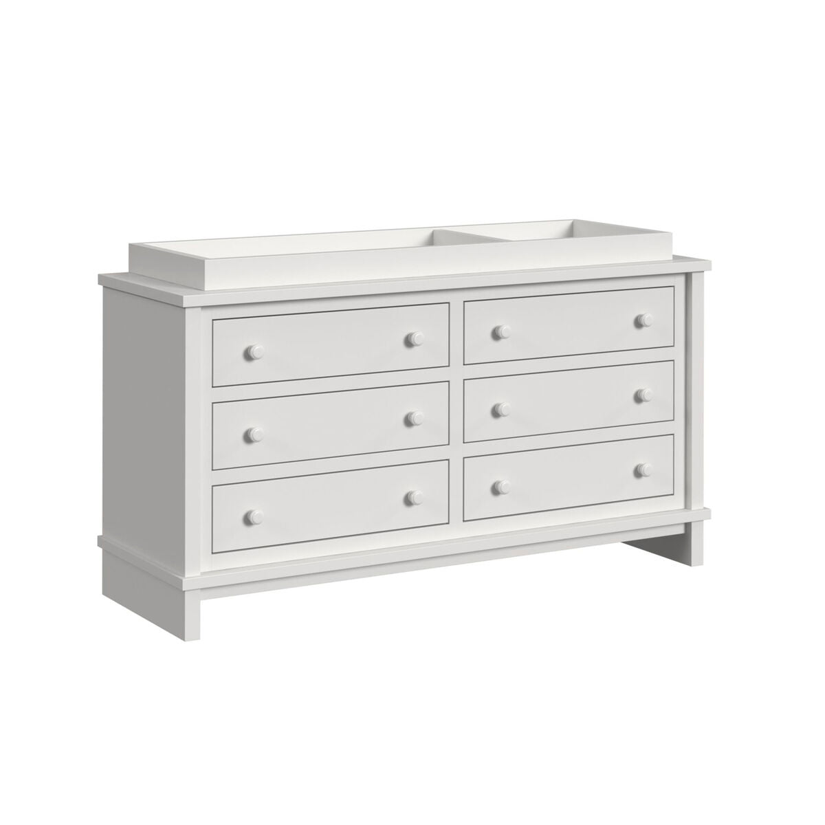 Wyller Dresser and Topper in White