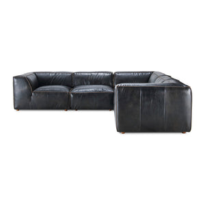 Luxe Classic L Modular Sectional Antique Black