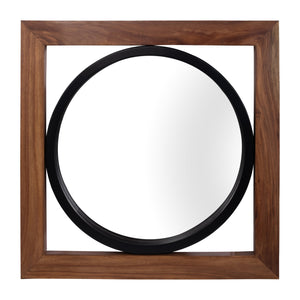 47x47, Mirror In Box, Brwn/blk