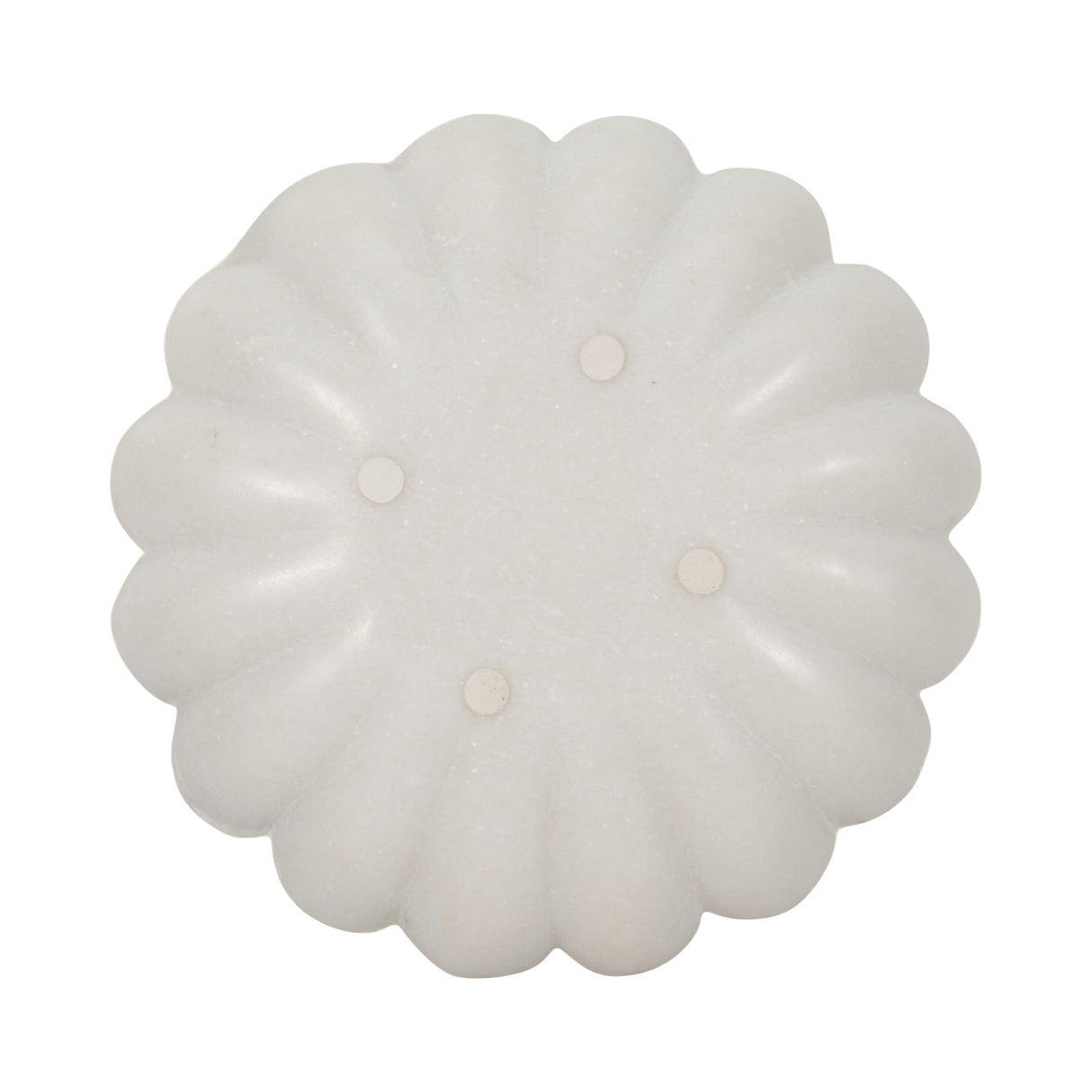 8" Hadara Marble Flower Tray, Tan