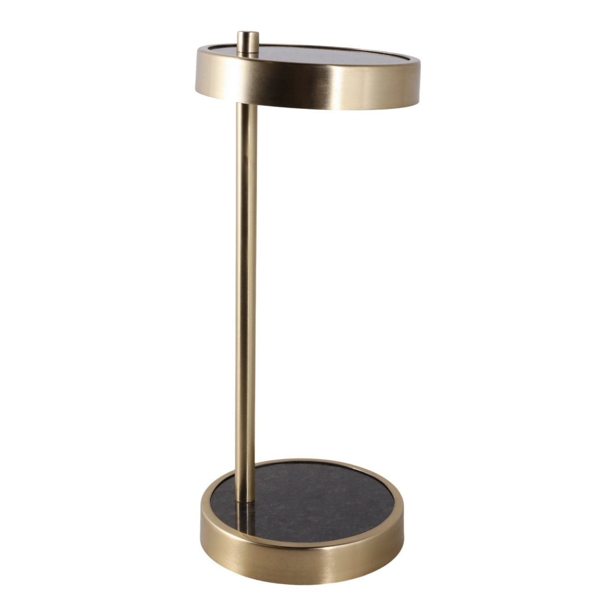 24" Chandler Black And Gold Cocktail Table
