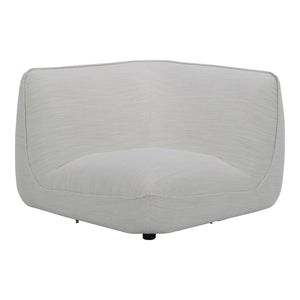 Zeppelin Corner Chair Salt Stone White