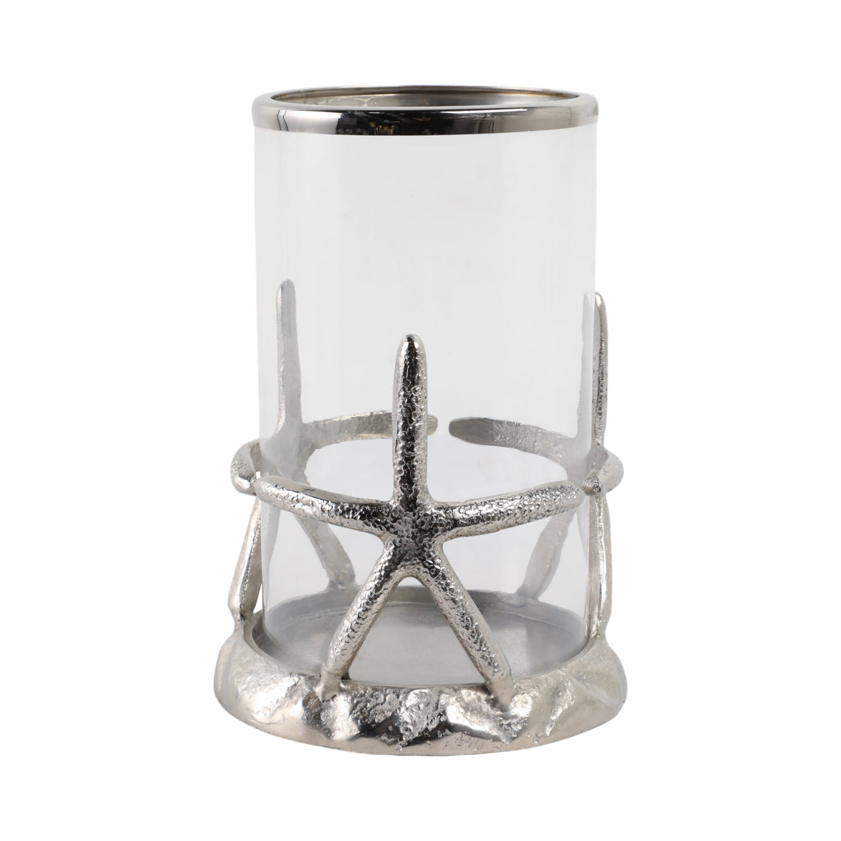 11x8" Starfish Hurricane, Silver