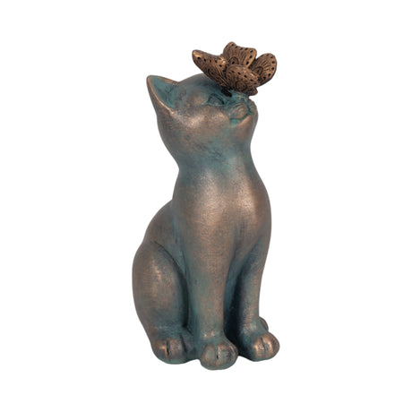 7" Cat With Butterfly On Nose, Multi