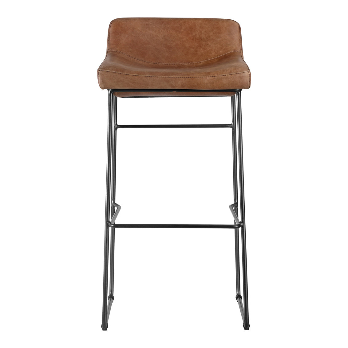 Starlet Barstool Open Road Brown Leather-M2