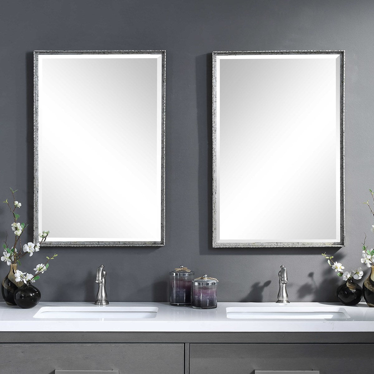 Callan Silver Vanity Mirror