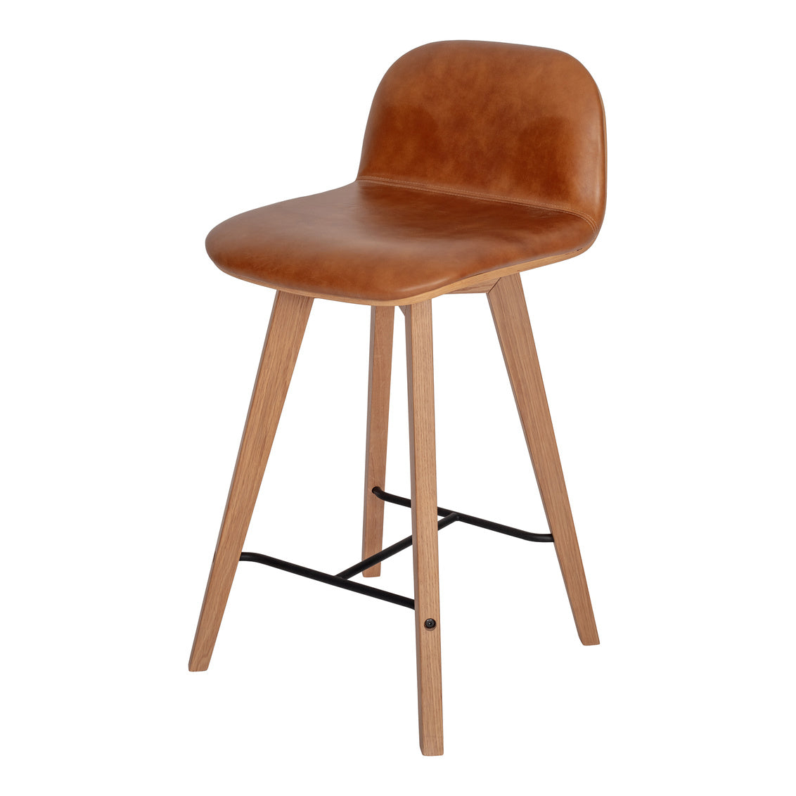 Napoli Leather Counter Stool Tan