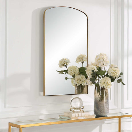 Uttermost Tordera Brass Arch Mirror