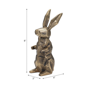 8" Alona Geometric Bunny, Gold