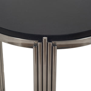 23" Aldine Stainless Steel Accent Table