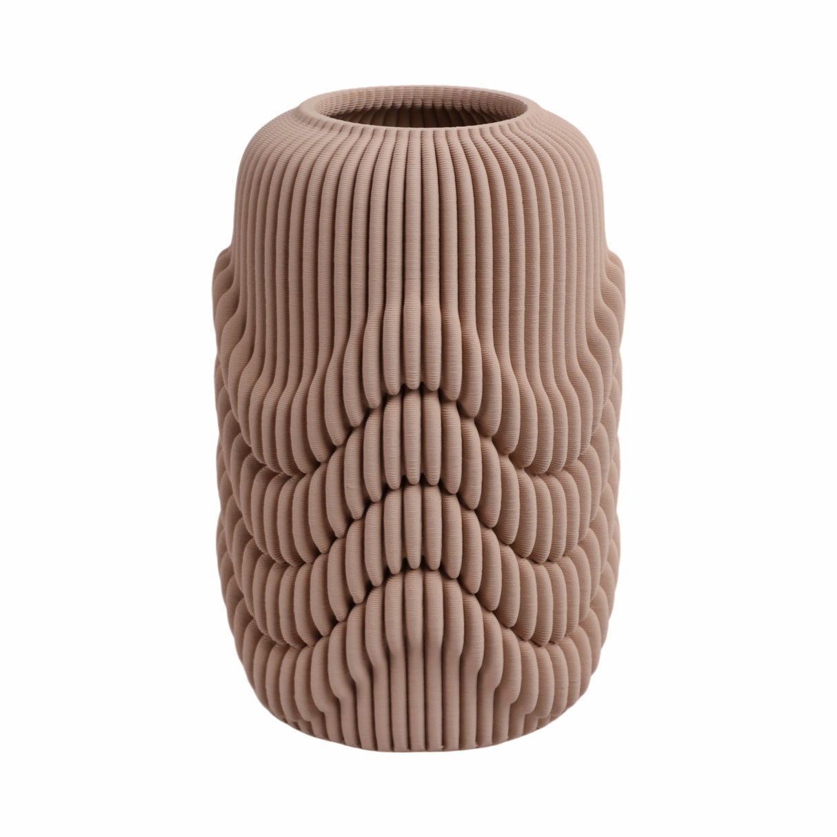 12"ethos Small 3d Printed Porcelain Vase