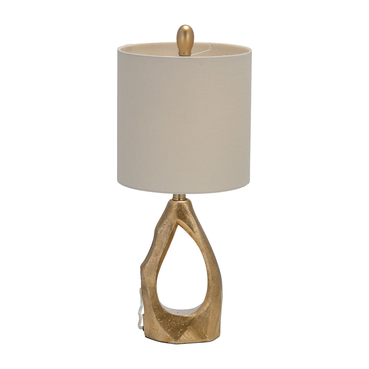 Resin 24" Organic Table Lamp, Gold