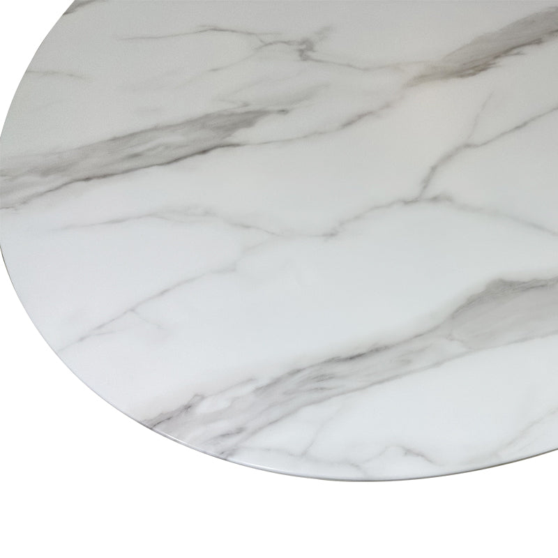 Oval Marble Dining Table -8 Persons