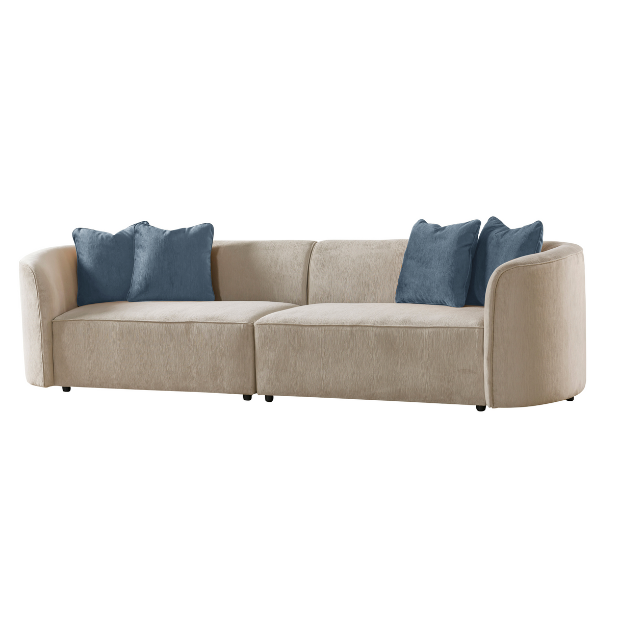 Dana Beige Mustard 4 Seater Sofa (287cm)