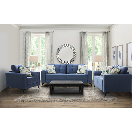 Brandon Beloved Dark Blue Loveseat (144cm)