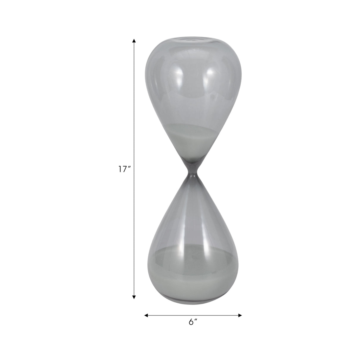 17" Giza Large Grey Hourglass