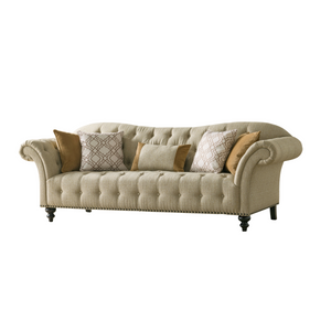 Classic Beige 3 Seater Sofa