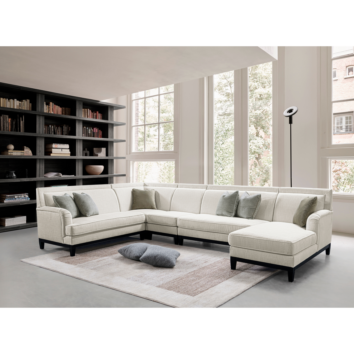 Romanian Key Beige Sectional Corner