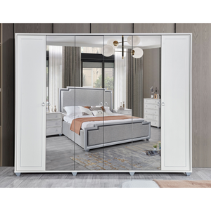 Off-White Feather Bedroom Set