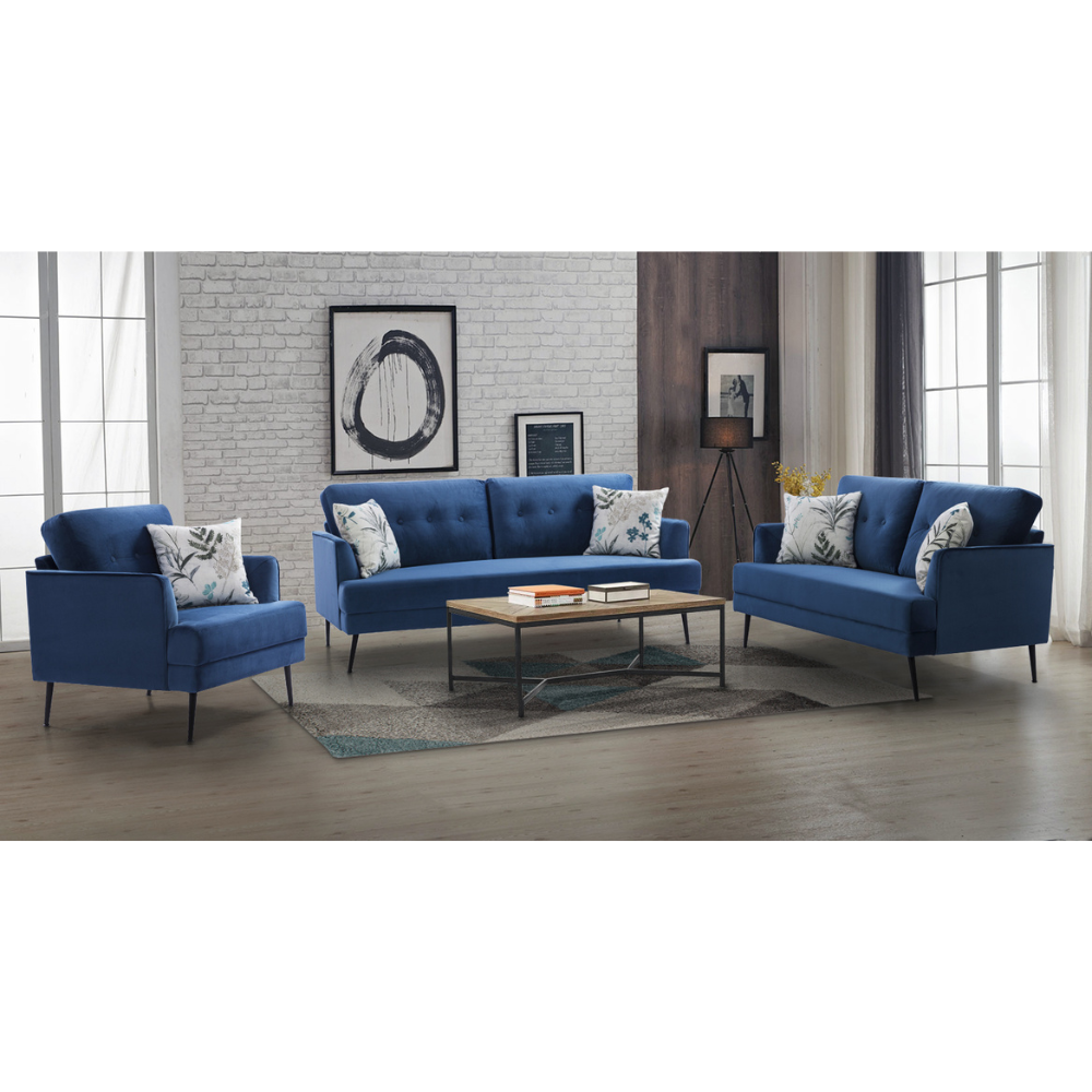 Brisbane Bold Blue Sofa (201cm)