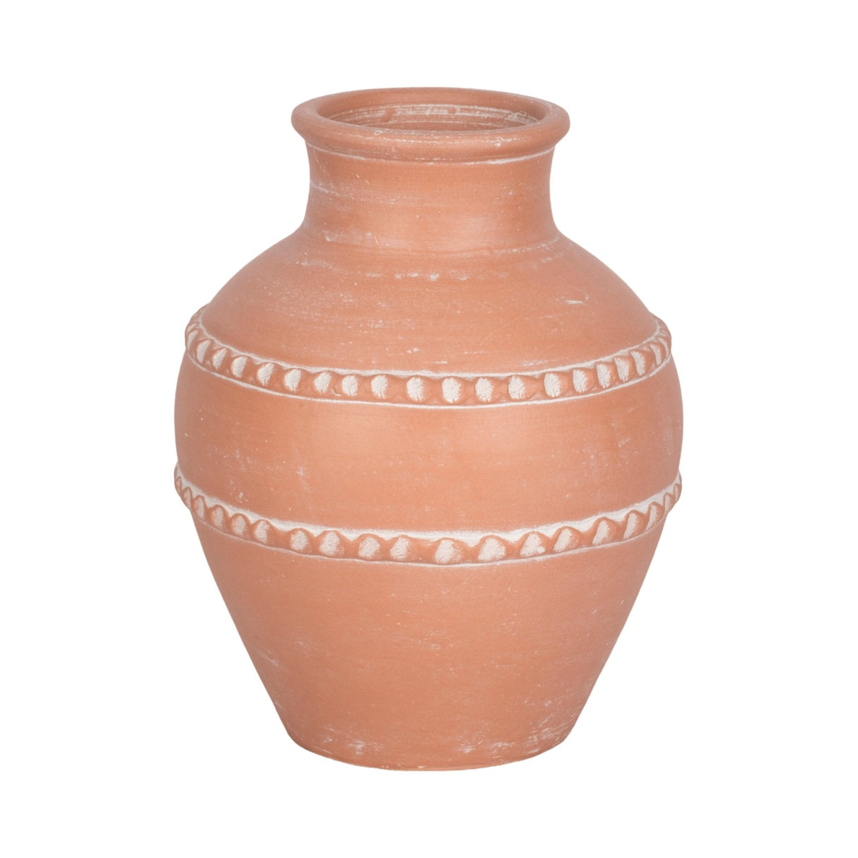 12" Traditional Terracotta Vase, Terracotta